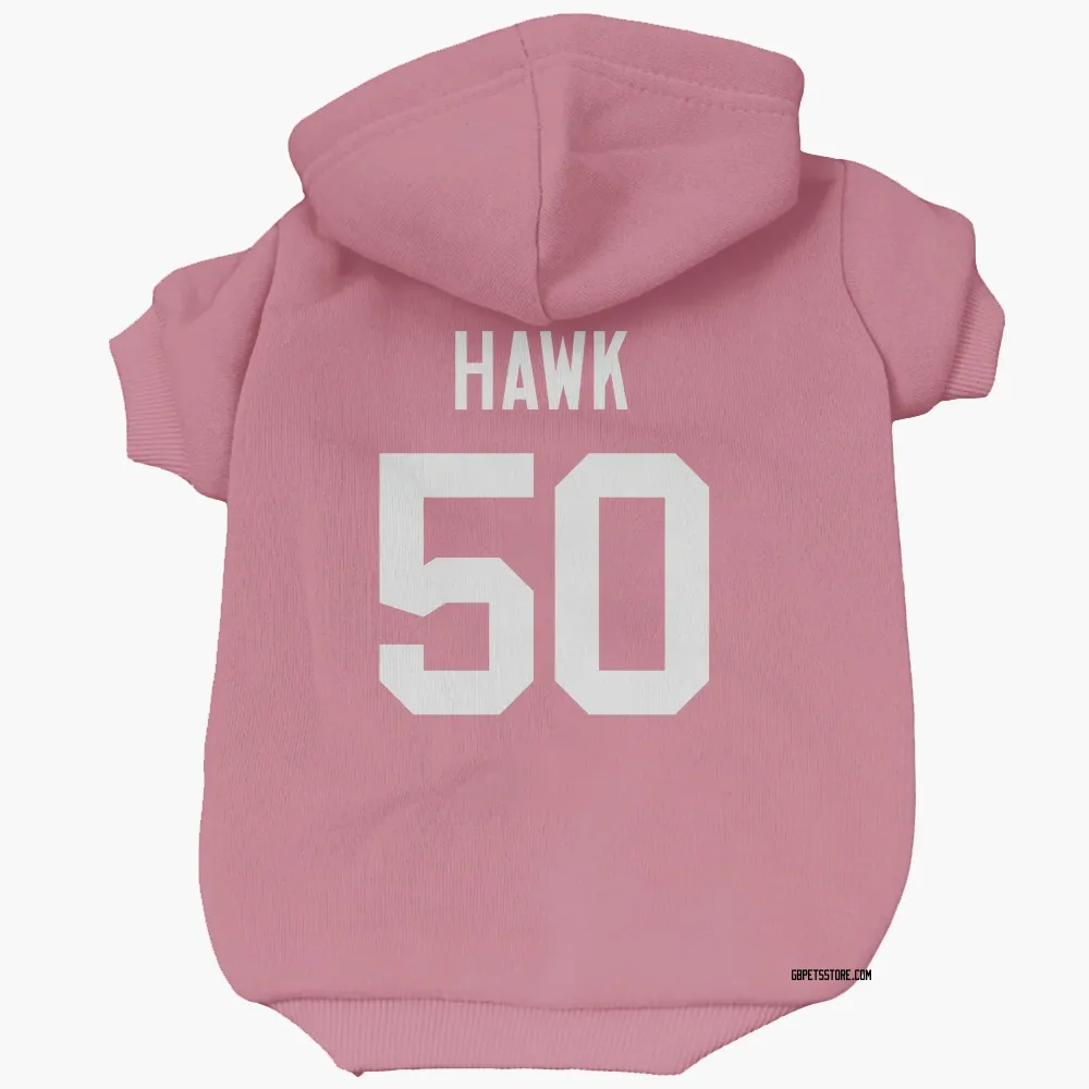 Green Bay Packers A.J. Hawk Pink Pet Hoodie for Dog & Cat