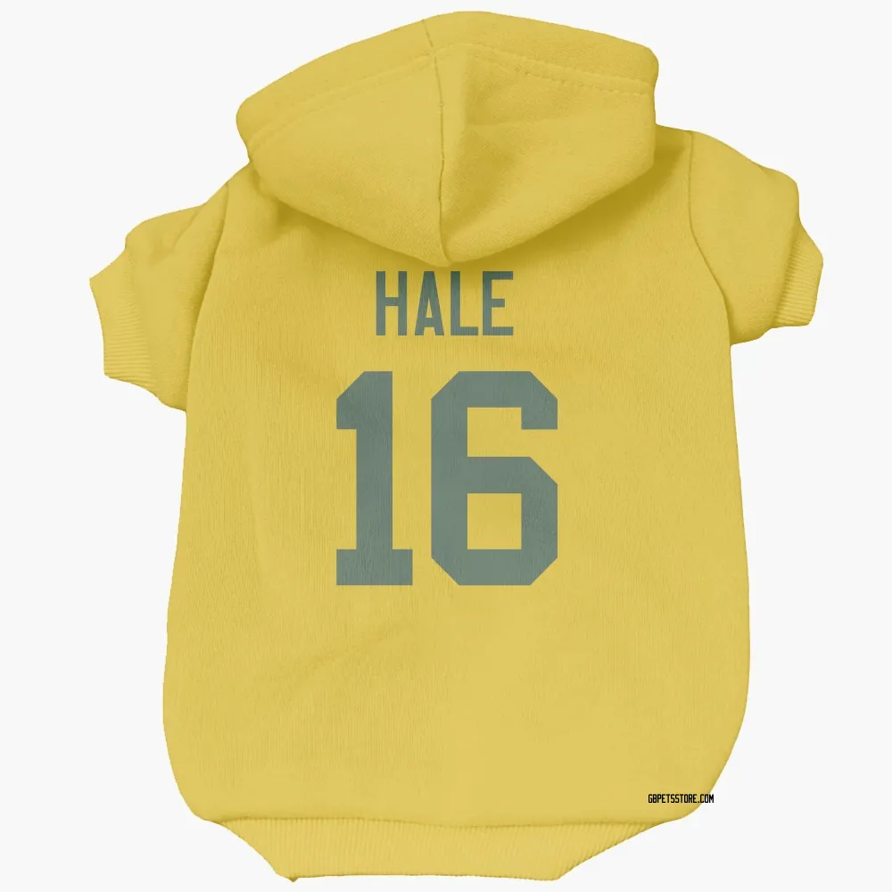 Green Bay Packers Alex Hale Gold Pet Hoodie for Dog & Cat