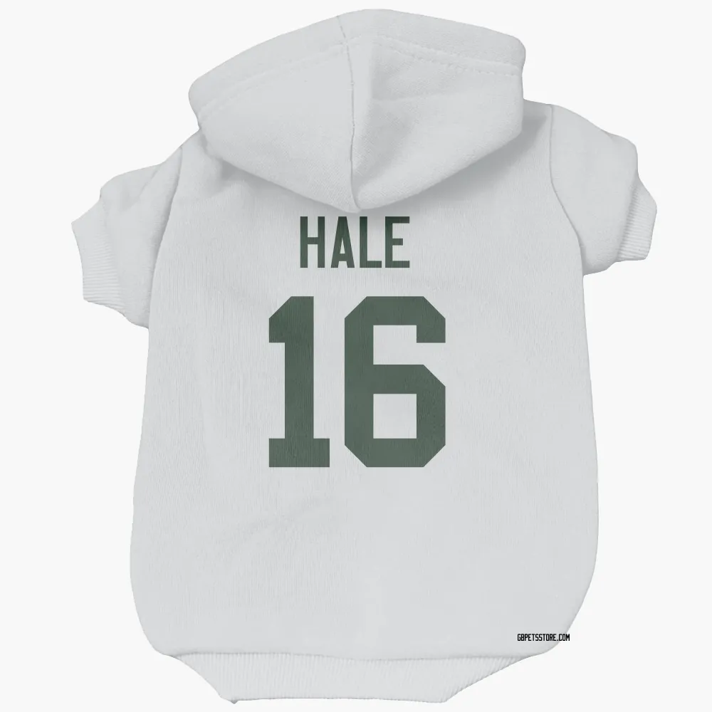 Green Bay Packers Alex Hale White Pet Hoodie for Dog & Cat