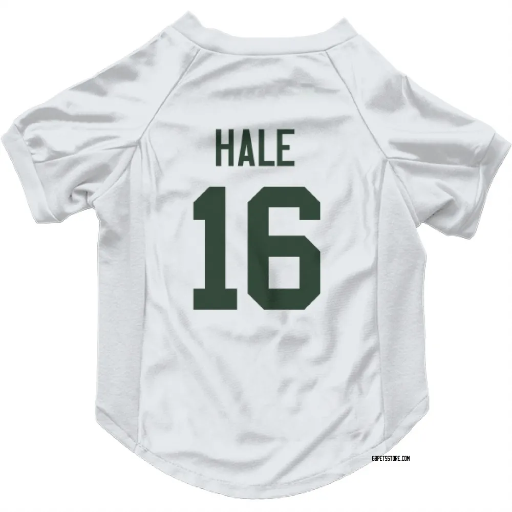 Green Bay Packers Alex Hale White Pet Jersey for Dog & Cat