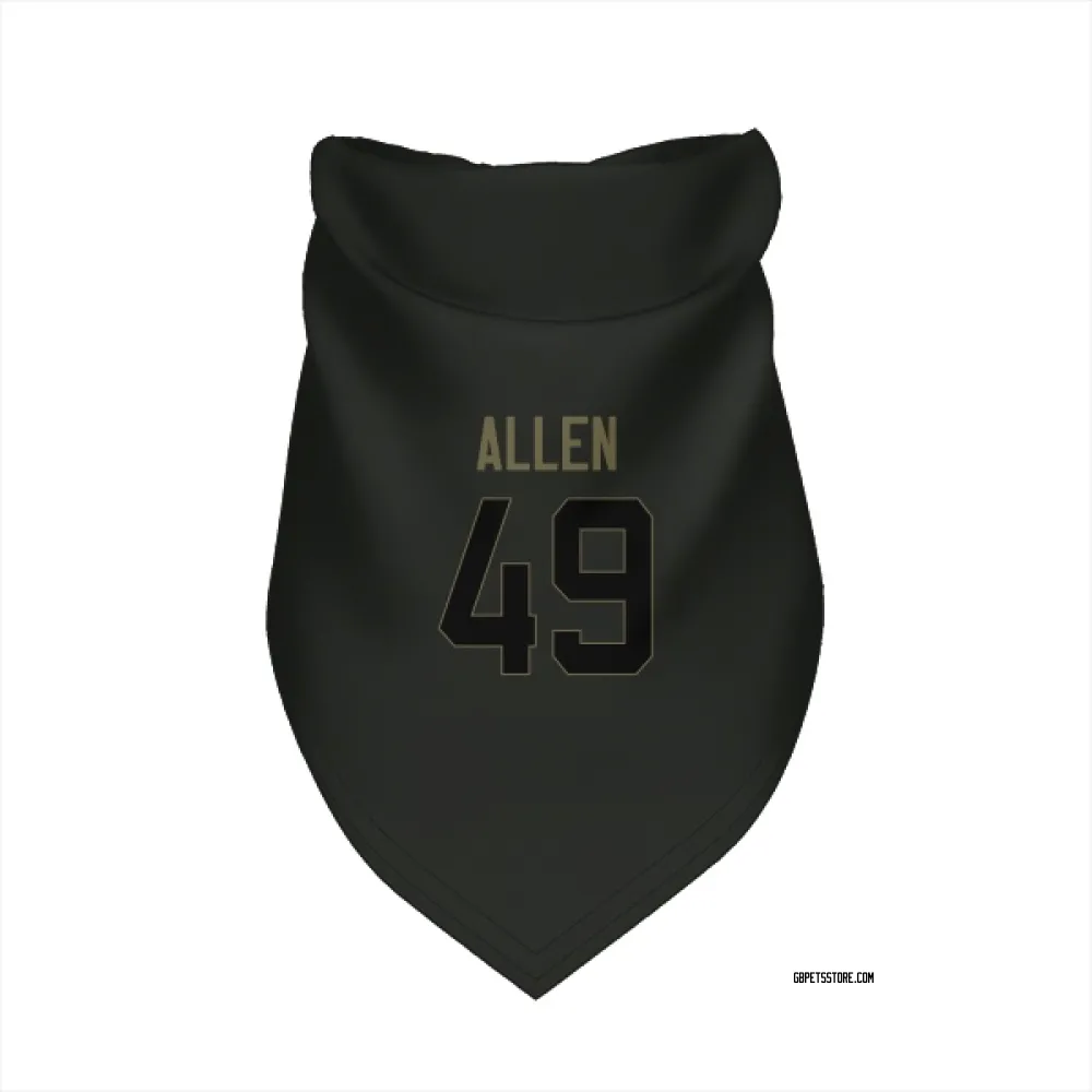 Green Bay Packers Austin Allen Black Service Pet Bandana for Dog & Cat