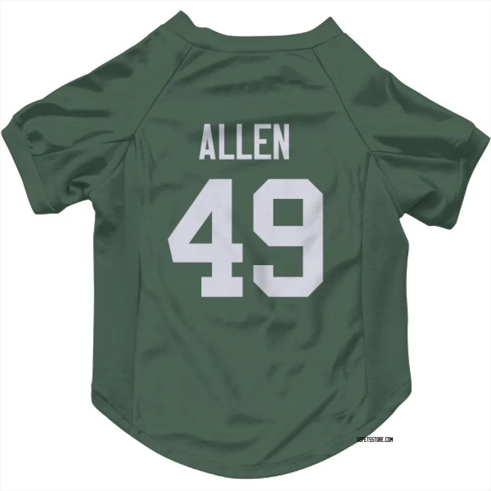 Green Bay Packers Austin Allen Green Pet Jersey for Dog & Cat