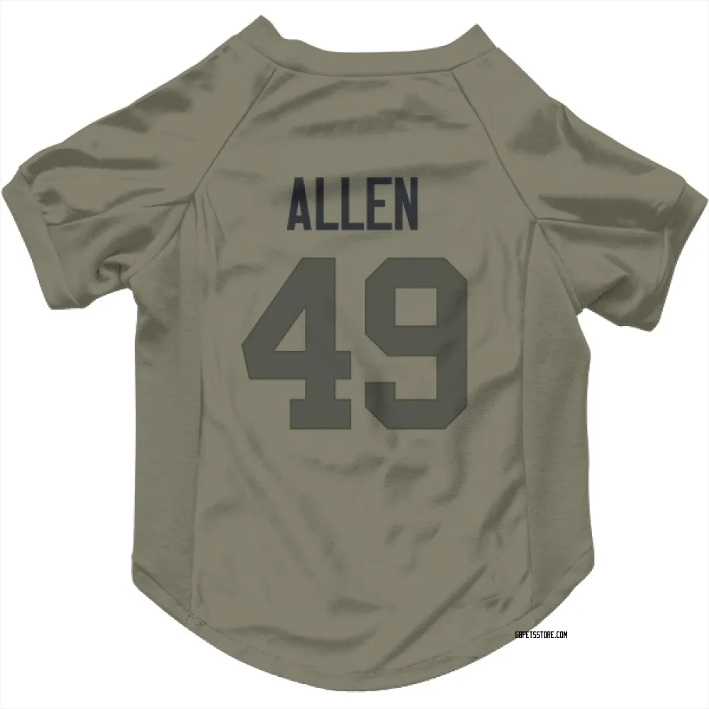 Green Bay Packers Austin Allen Olive Pet Jersey for Dog & Cat