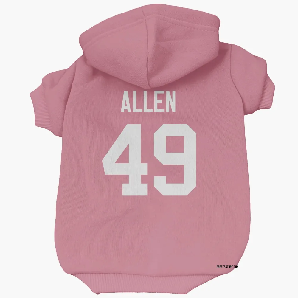 Green Bay Packers Austin Allen Pink Pet Hoodie for Dog & Cat