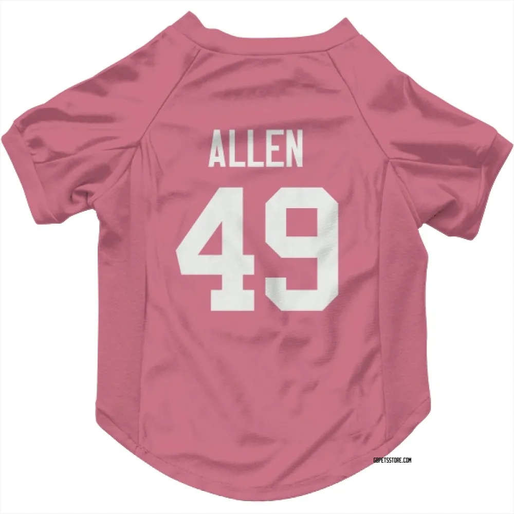 Green Bay Packers Austin Allen Pink Pet Jersey for Dog & Cat