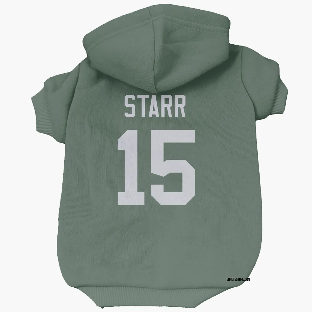 Green Bay Packers Bart Starr Green Pet Hoodie for Dog & Cat