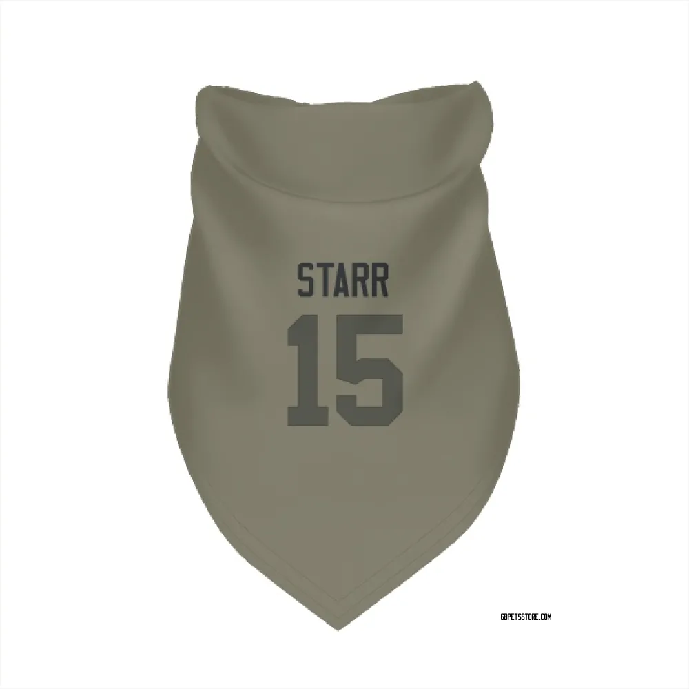 Green Bay Packers Bart Starr Olive Pet Bandana for Dog & Cat