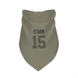 Green Bay Packers Bart Starr Olive Pet Bandana for Dog & Cat
