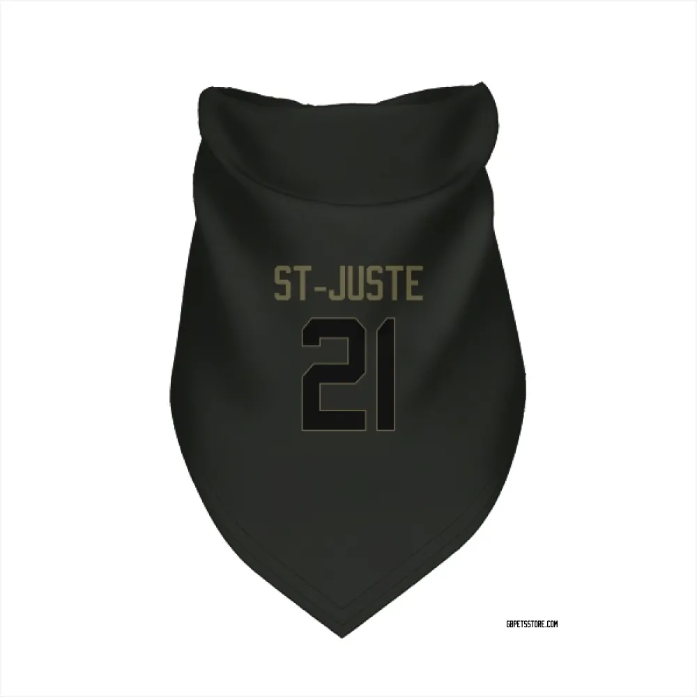 Green Bay Packers Benjamin St-Juste Black Service Pet Bandana for Dog & Cat