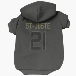 Green Bay Packers Benjamin St-Juste Black Service Pet Hoodie for Dog & Cat
