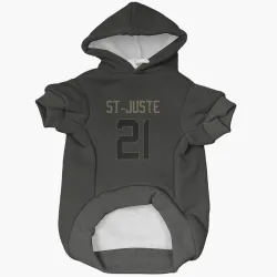 Green Bay Packers Benjamin St-Juste Black Service Pet Hoodie for Dog & Cat