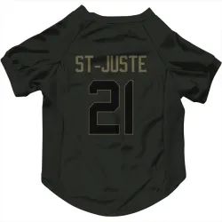 Green Bay Packers Benjamin St-Juste Black Service Pet Jersey for Dog & Cat
