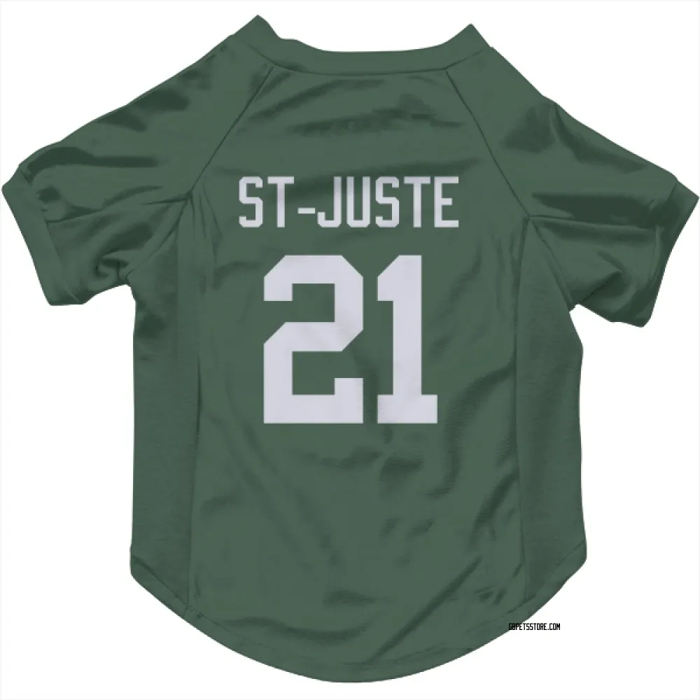 Green Bay Packers Benjamin St-Juste Green Pet Jersey for Dog & Cat