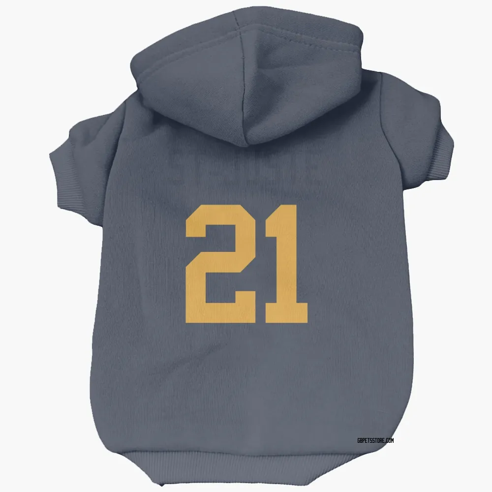Green Bay Packers Benjamin St-Juste Navy Pet Hoodie for Dog & Cat