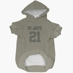 Green Bay Packers Benjamin St-Juste Olive Pet Hoodie for Dog & Cat