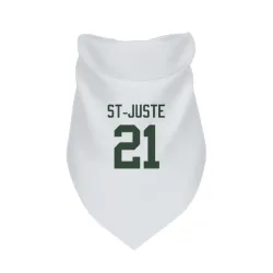 Green Bay Packers Benjamin St-Juste White Pet Bandana for Dog & Cat