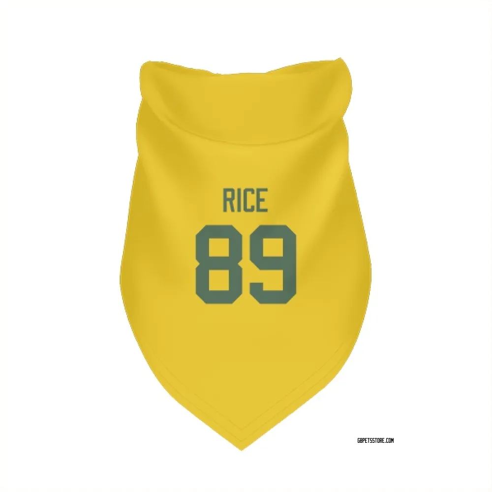 Green Bay Packers Brenden Rice Gold Pet Bandana for Dog & Cat