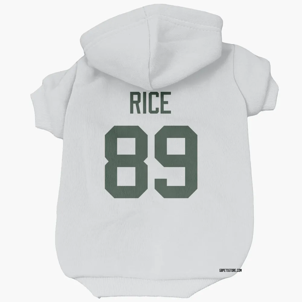 Green Bay Packers Brenden Rice White Pet Hoodie for Dog & Cat