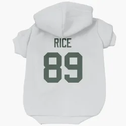 Green Bay Packers Brenden Rice White Pet Hoodie for Dog & Cat