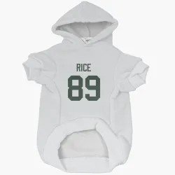 Green Bay Packers Brenden Rice White Pet Hoodie for Dog & Cat
