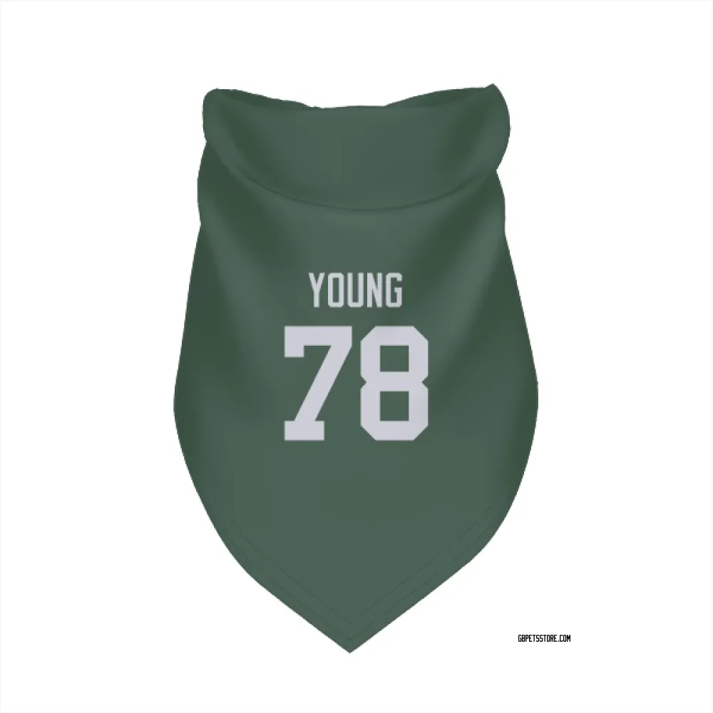 Green Bay Packers Cameron Young Green Pet Bandana for Dog & Cat