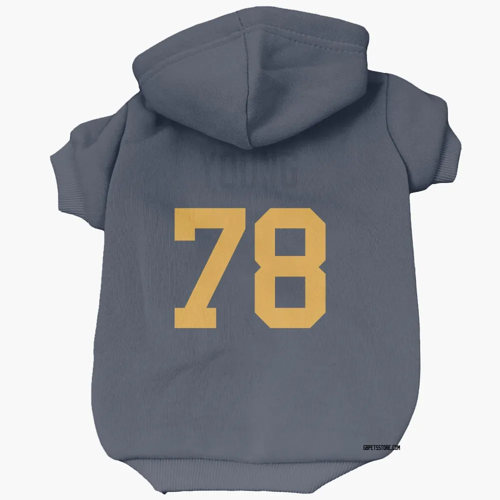 Green Bay Packers Cameron Young Navy Pet Hoodie for Dog & Cat