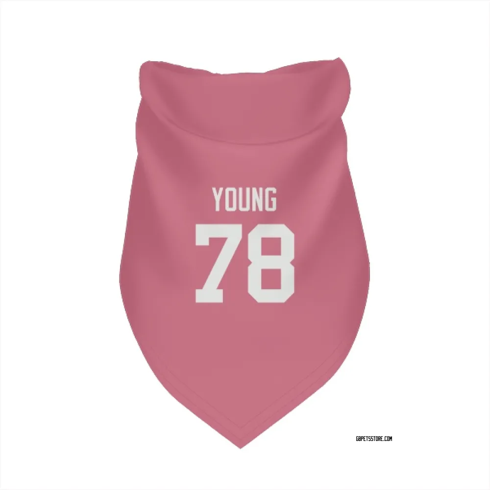 Green Bay Packers Cameron Young Pink Pet Bandana for Dog & Cat
