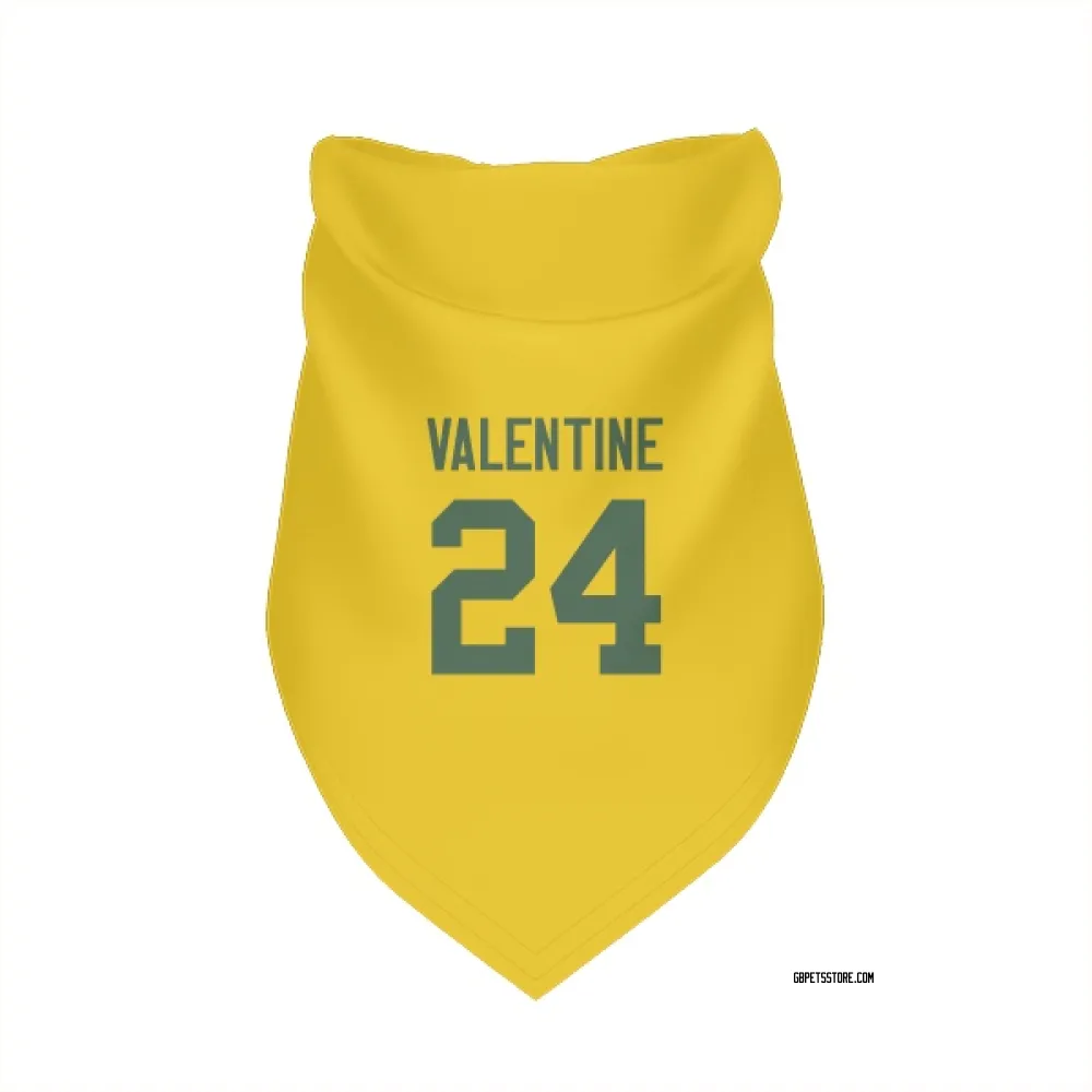 Green Bay Packers Carrington Valentine Gold Pet Bandana for Dog & Cat
