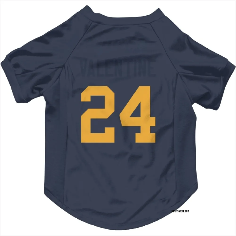 Green Bay Packers Carrington Valentine Navy Pet Jersey for Dog & Cat