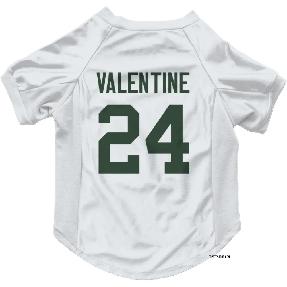 Green Bay Packers Carrington Valentine White Pet Jersey for Dog & Cat