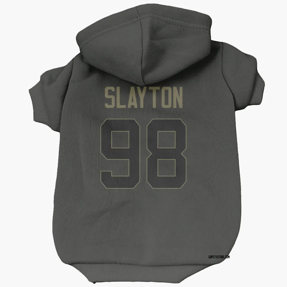 Green Bay Packers Chris Slayton Black Service Pet Hoodie for Dog & Cat