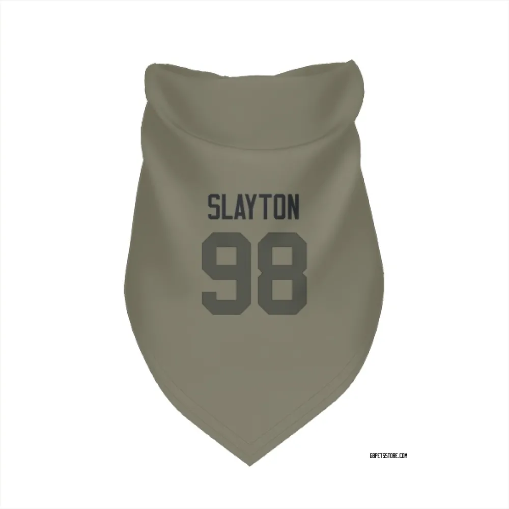 Green Bay Packers Chris Slayton Olive Pet Bandana for Dog & Cat