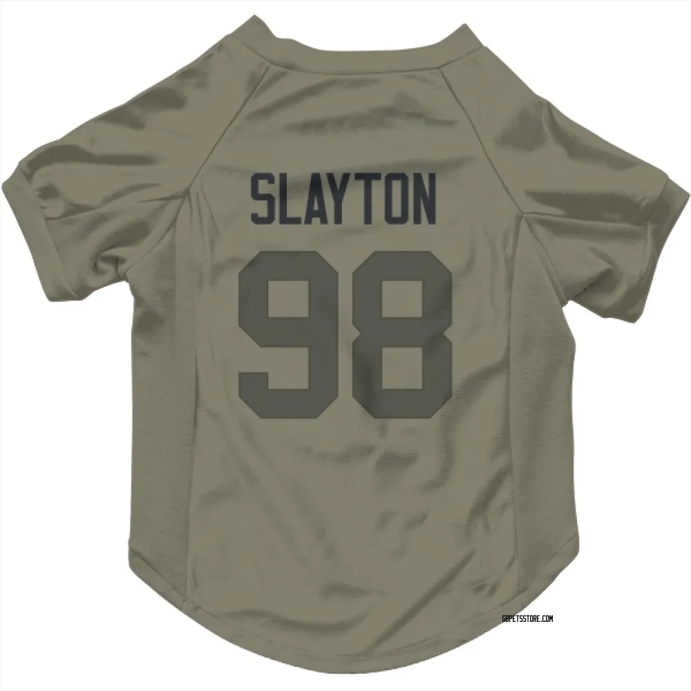 Green Bay Packers Chris Slayton Olive Pet Jersey for Dog & Cat