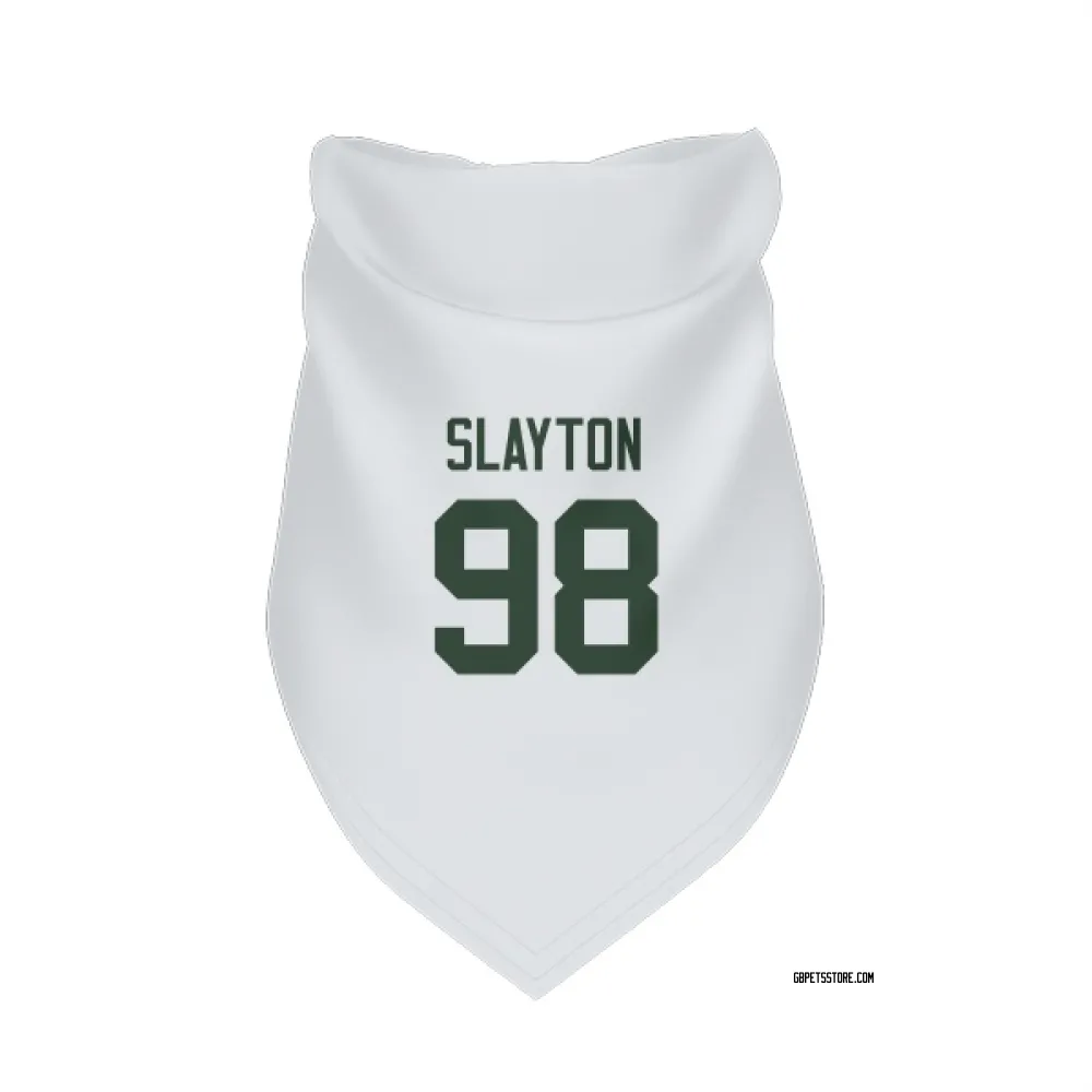 Green Bay Packers Chris Slayton White Pet Bandana for Dog & Cat