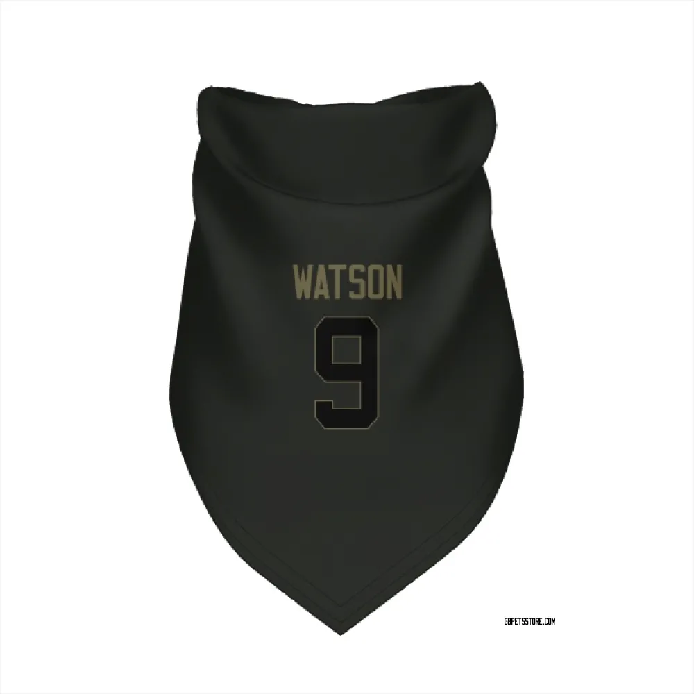 Green Bay Packers Christian Watson Black Service Pet Bandana for Dog & Cat