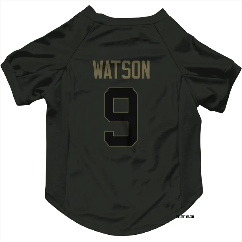 Green Bay Packers Christian Watson Black Service Pet Jersey for Dog & Cat