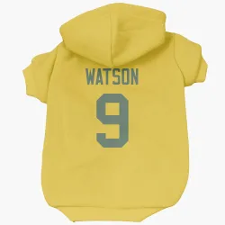 Green Bay Packers Christian Watson Gold Pet Hoodie for Dog & Cat