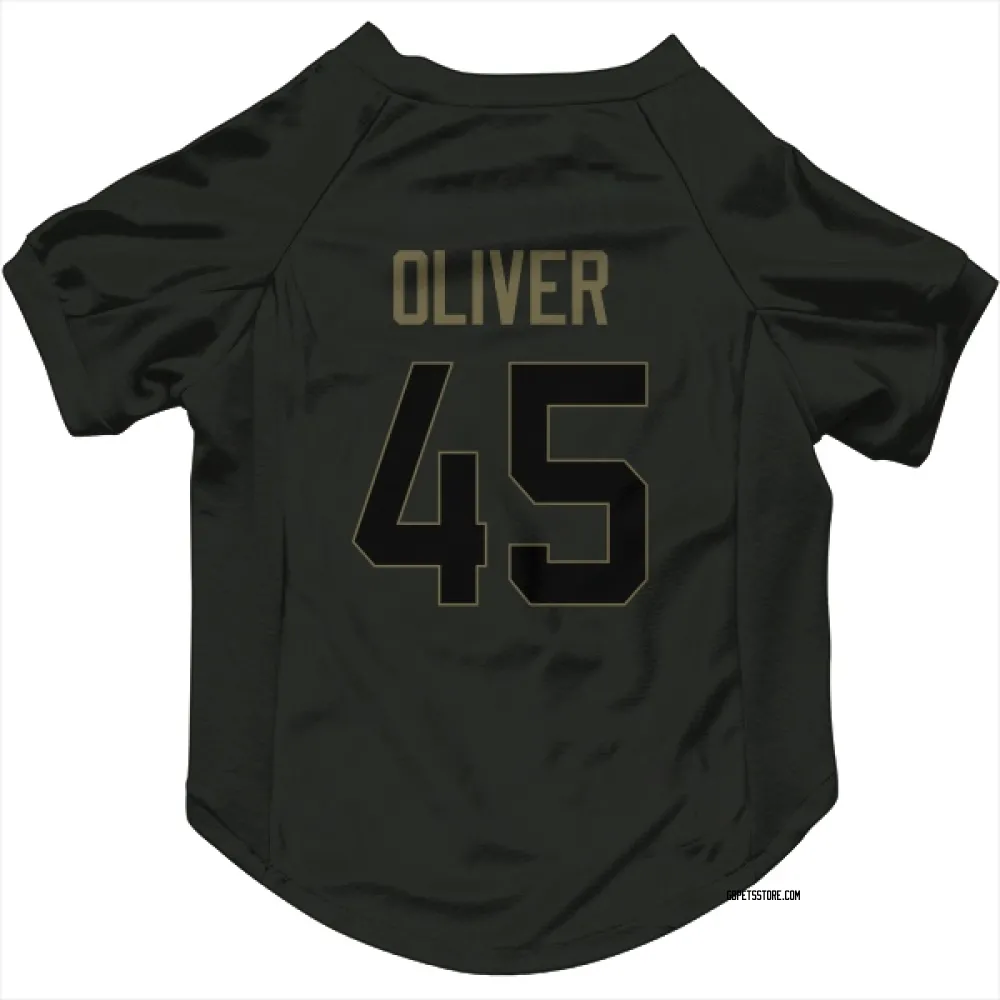 Green Bay Packers Collin Oliver Black Service Pet Jersey for Dog & Cat