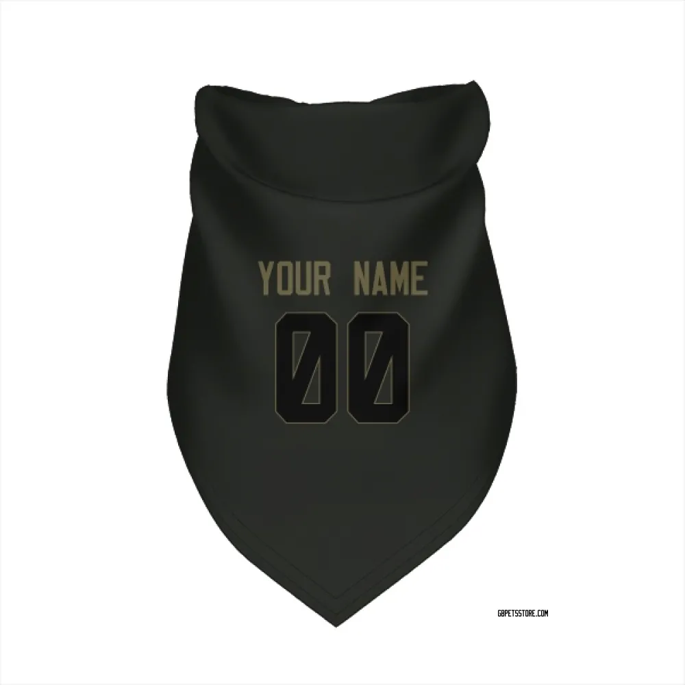 Green Bay Packers Custom Black Service Pet Bandana for Dog & Cat