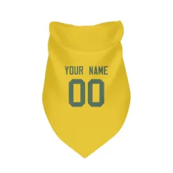 Green Bay Packers Custom Gold Pet Bandana for Dog & Cat