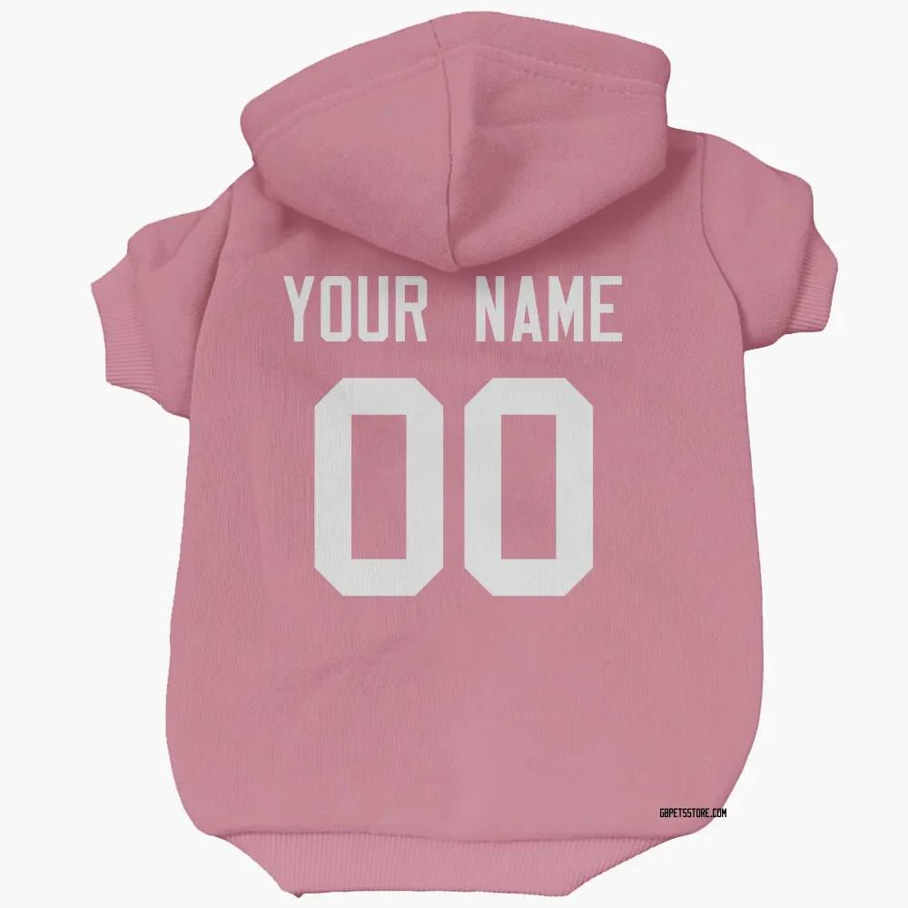 Green Bay Packers Custom Pink Pet Hoodie for Dog & Cat