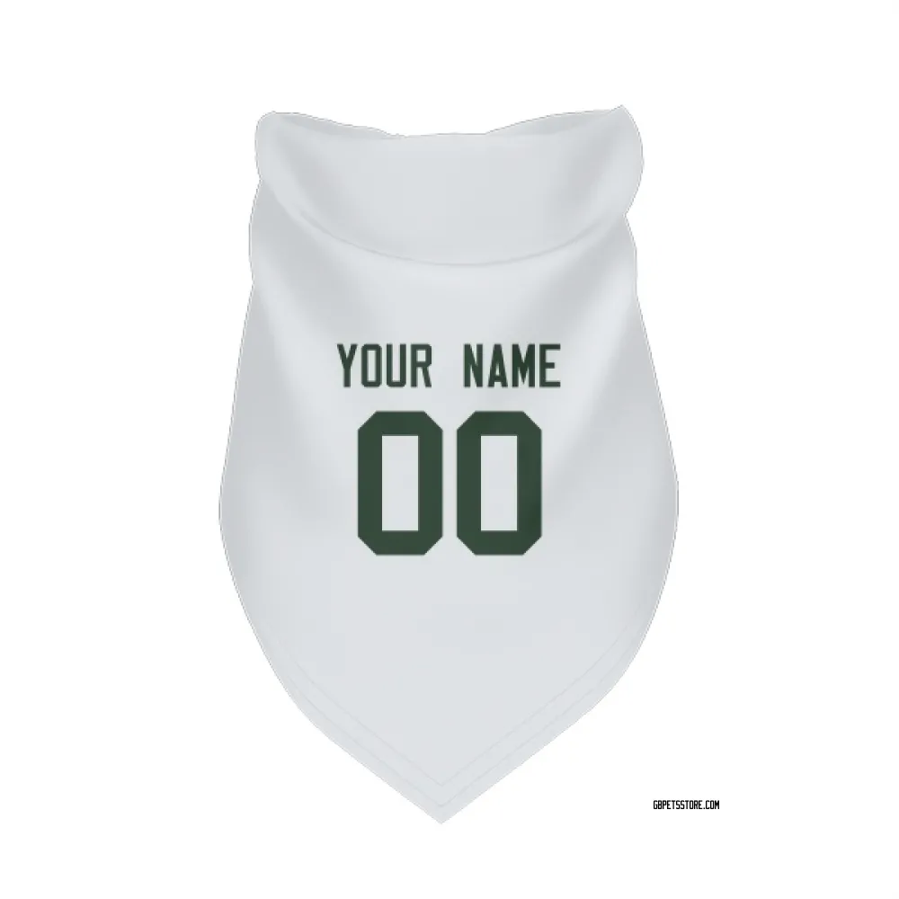 Green Bay Packers Custom White Pet Bandana for Dog & Cat