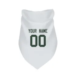 Green Bay Packers Custom White Pet Bandana for Dog & Cat
