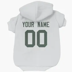 Green Bay Packers Custom White Pet Hoodie for Dog & Cat