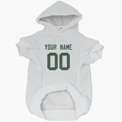 Green Bay Packers Custom White Pet Hoodie for Dog & Cat