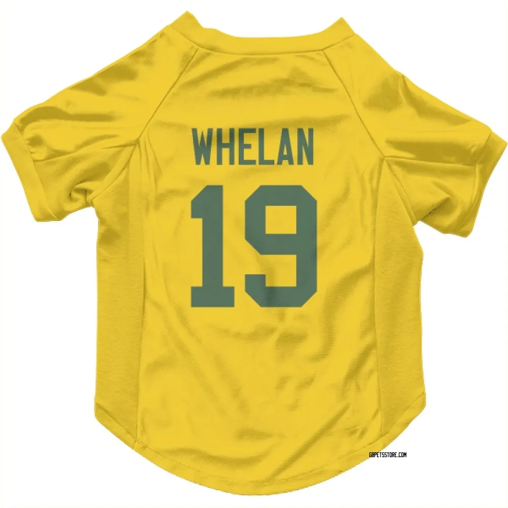 Green Bay Packers Daniel Whelan Gold Pet Jersey for Dog & Cat