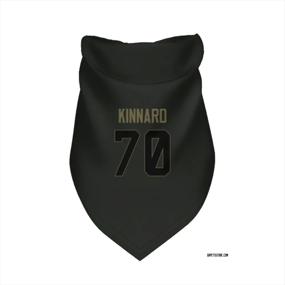 Green Bay Packers Darian Kinnard Black Service Pet Bandana for Dog & Cat