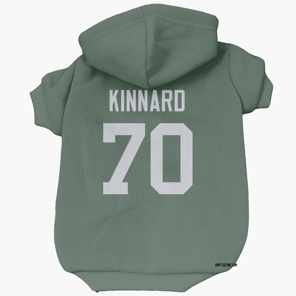 Green Bay Packers Darian Kinnard Green Pet Hoodie for Dog & Cat