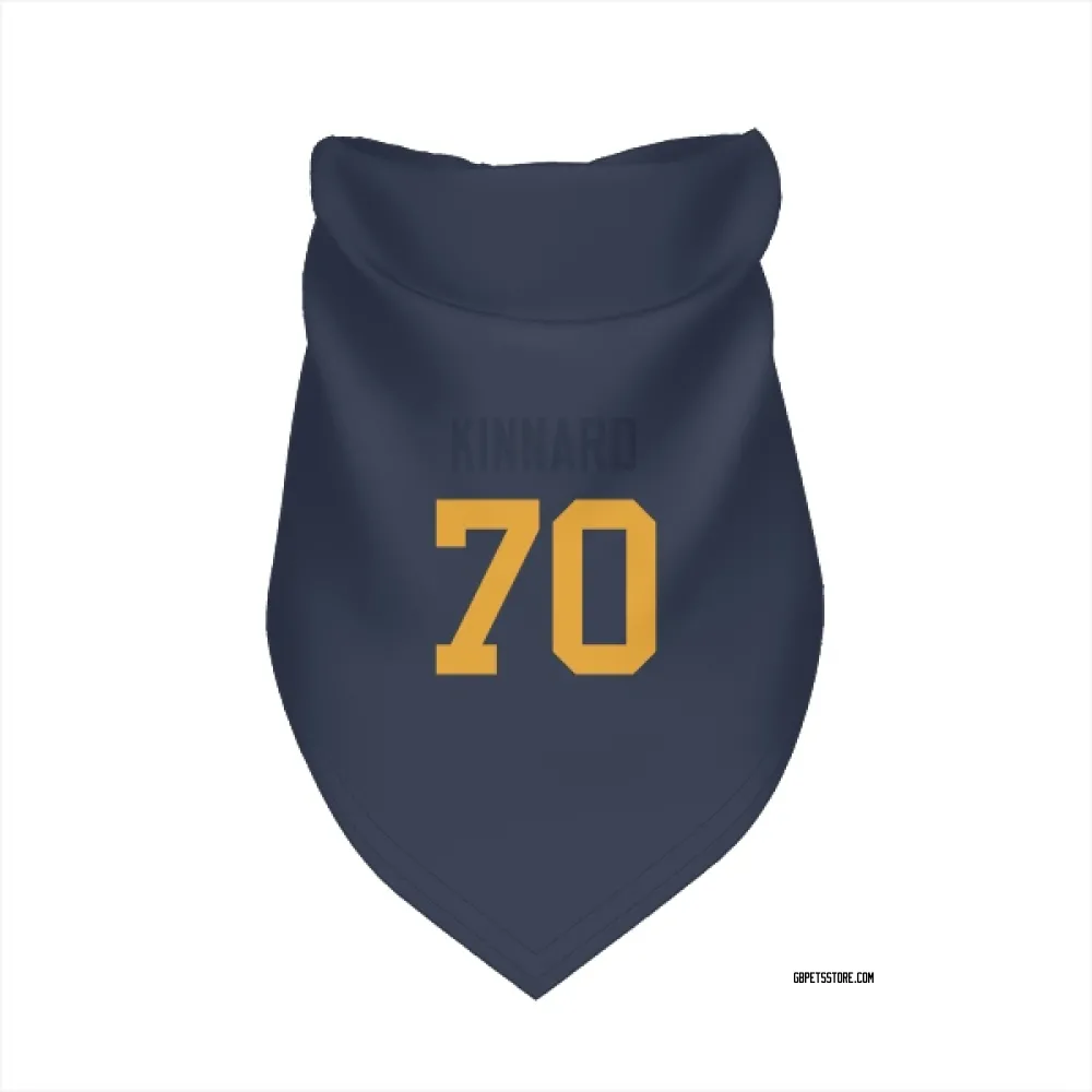 Green Bay Packers Darian Kinnard Navy Pet Bandana for Dog & Cat