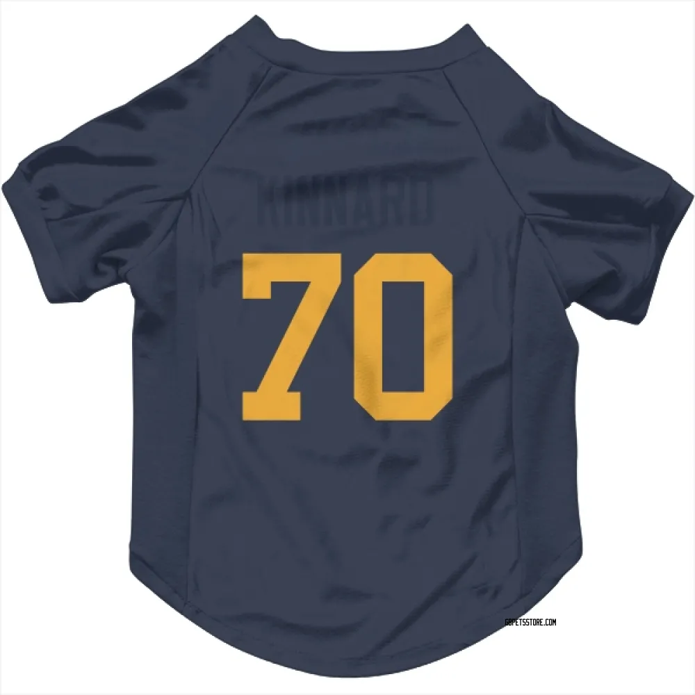 Green Bay Packers Darian Kinnard Navy Pet Jersey for Dog & Cat